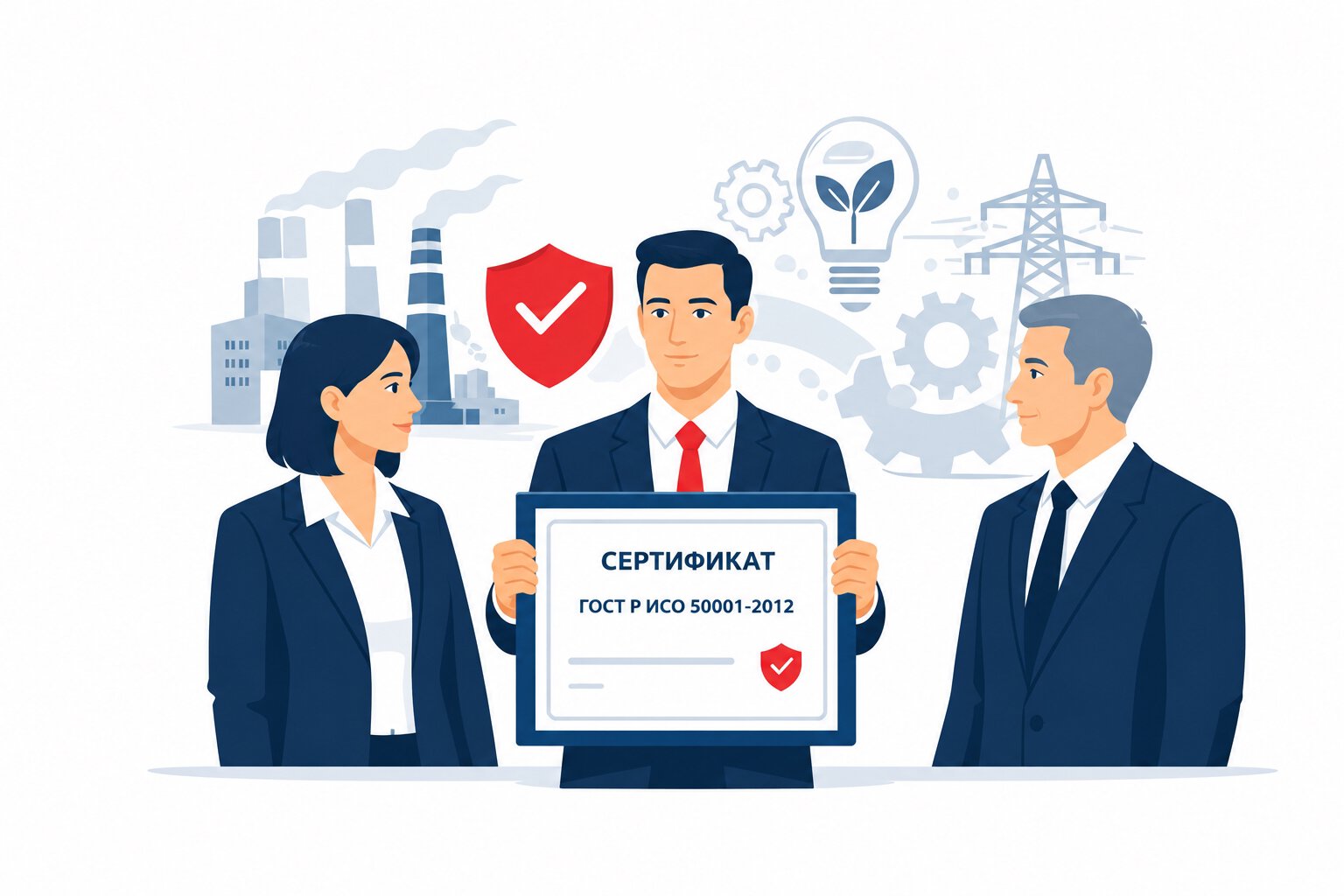 Оформление сертификата ГОСТ Р ИСО 50001-2012 в Гатчине и по всей Ленинградской области