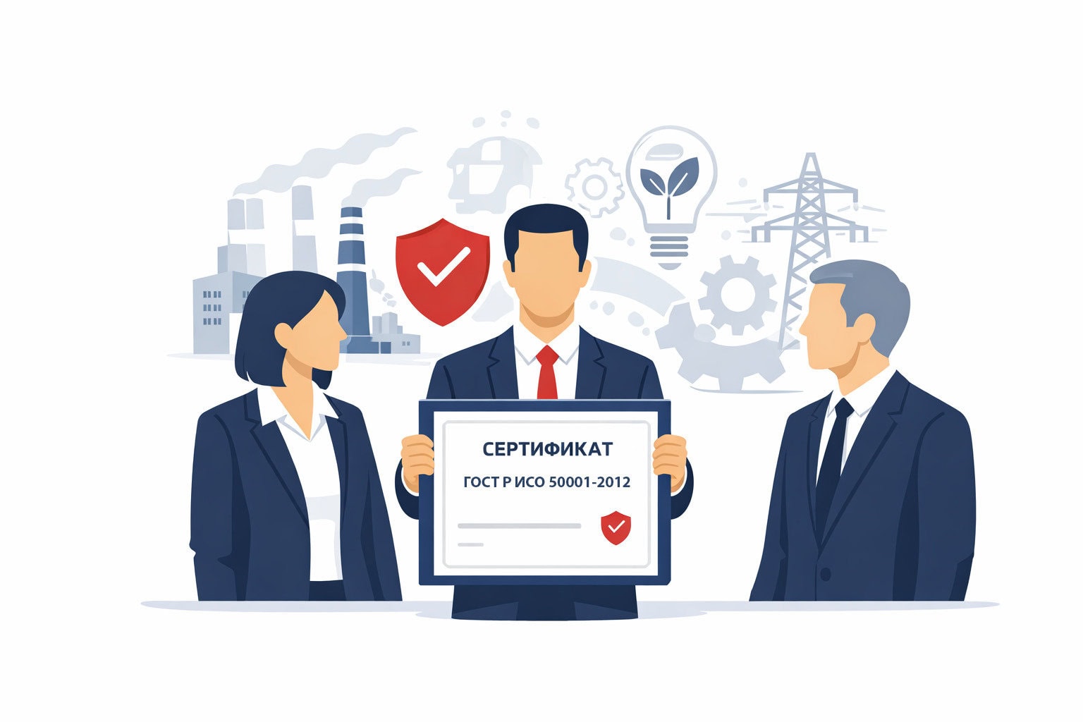 Оформление сертификата ГОСТ Р ИСО 50001-2012 в Гатчине и по всей Ленинградской области